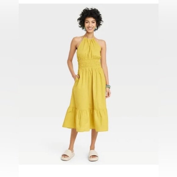 a new day Yellow Midi Dress - Picture 1 of 5